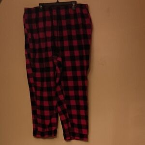 Wondershop Red and Black Checkered Pajama Pants, Sz Women's 1X